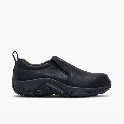 Merrell Jungle Moc Leather Comp Toe Slip On Skor Herr Svarta (SE708951)